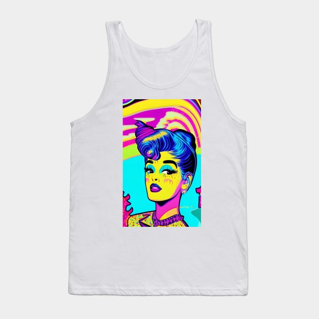 Pop Art Popculture Sexy Woman Tank Top by ShopSunday